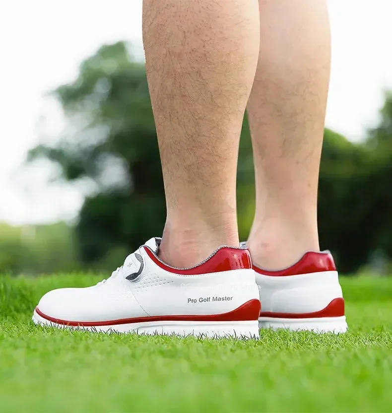 PGM Men Golf Shoes Knob Shoelaces Anti-side Slip Waterproof Men's Sports Shoes Sneakers XZ277