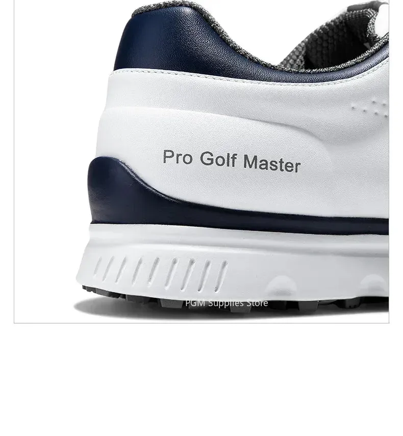 PGM Men Golf Shoes Knob Shoelaces Anti-side Slip Waterproof Men's Sports Shoes Sneakers XZ277