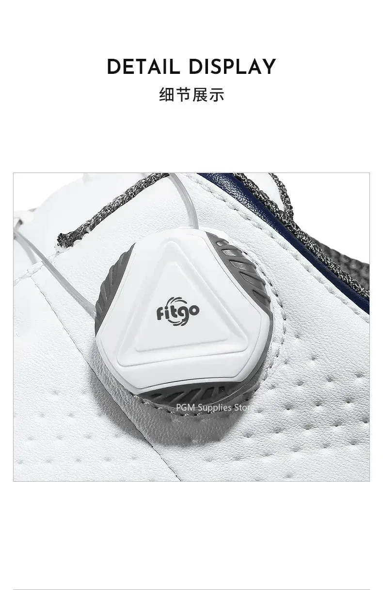 PGM Men Golf Shoes Knob Shoelaces Anti-side Slip Waterproof Men's Sports Shoes Sneakers XZ277