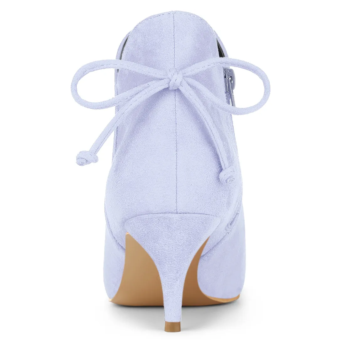 Pointed Toe Kitten Heel Ankle Booties