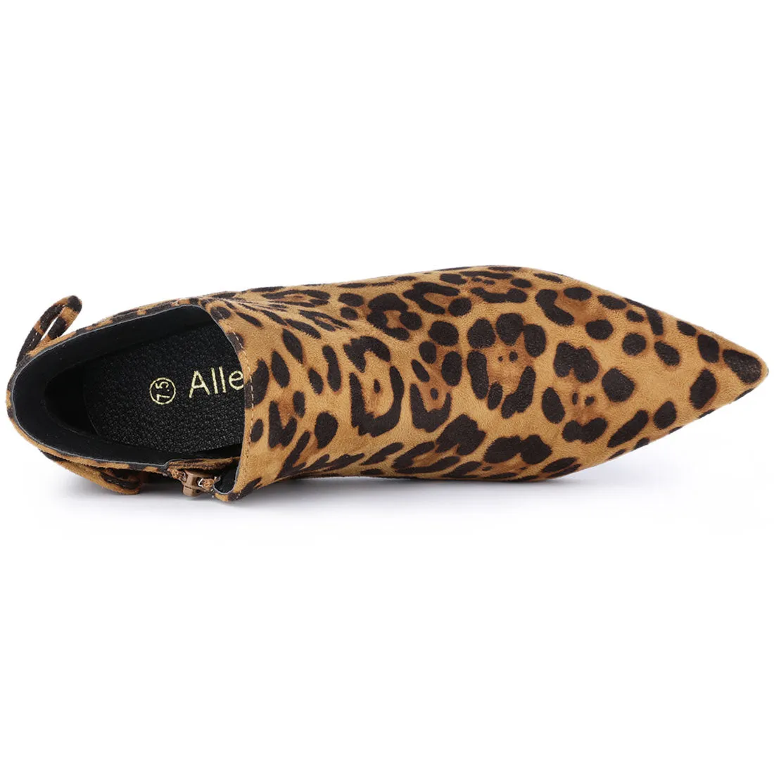 Pointed Toe Kitten Heel Ankle Booties