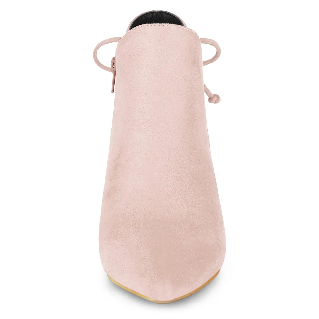 Pointed Toe Kitten Heel Ankle Booties
