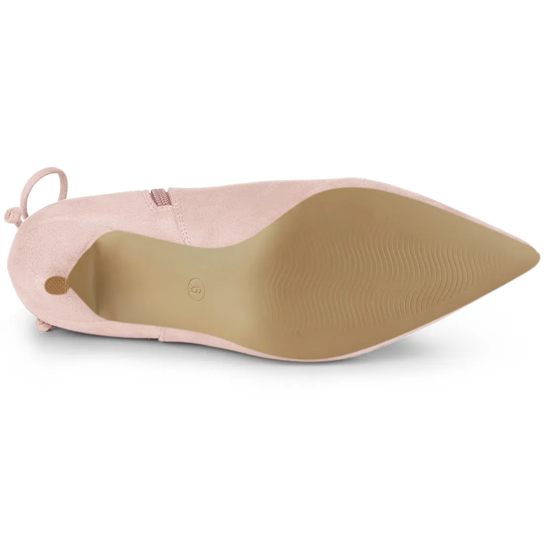 Pointed Toe Kitten Heel Ankle Booties