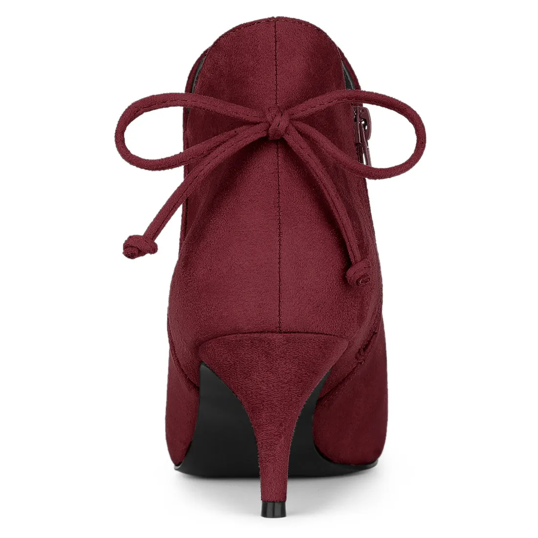 Pointed Toe Kitten Heel Ankle Booties