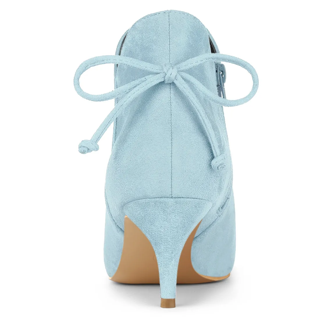 Pointed Toe Kitten Heel Ankle Booties