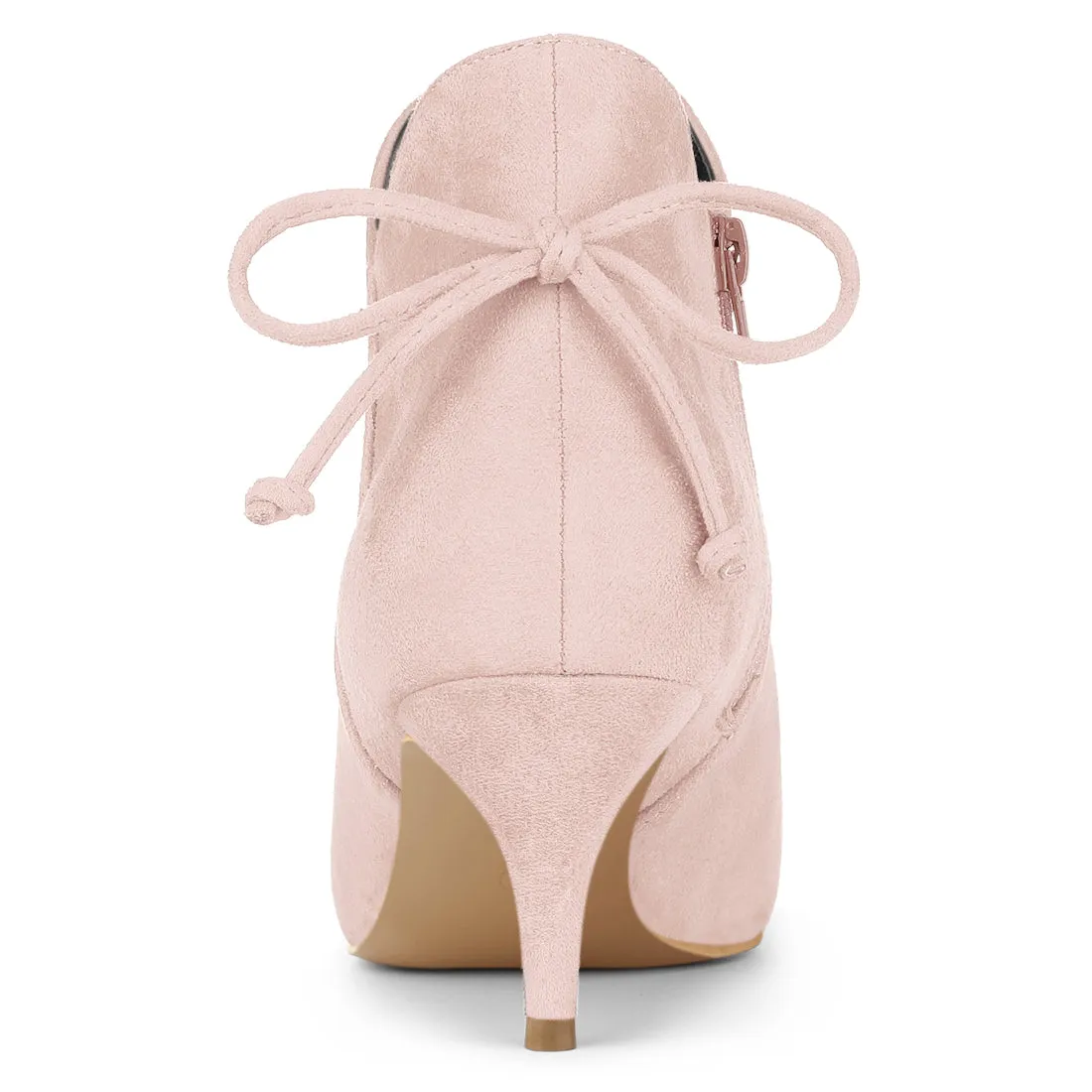 Pointed Toe Kitten Heel Ankle Booties