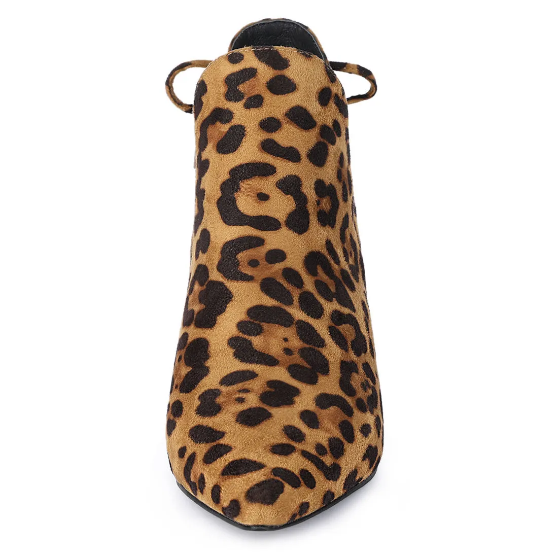 Pointed Toe Kitten Heel Ankle Booties
