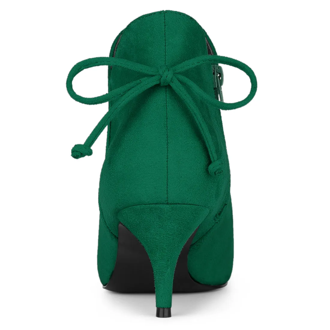 Pointed Toe Kitten Heel Ankle Booties