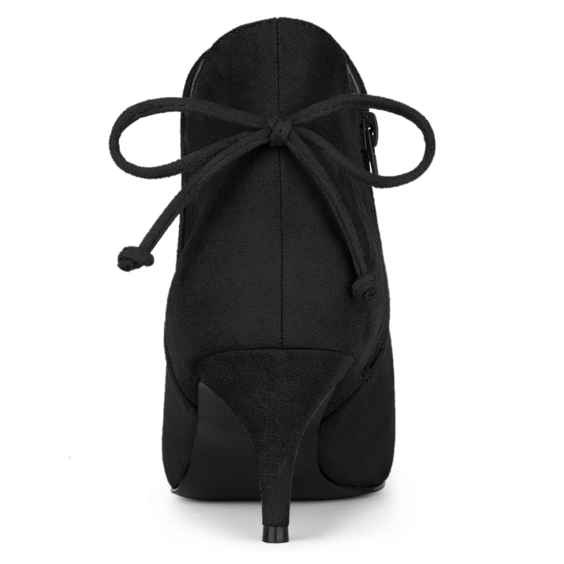 Pointed Toe Kitten Heel Ankle Booties