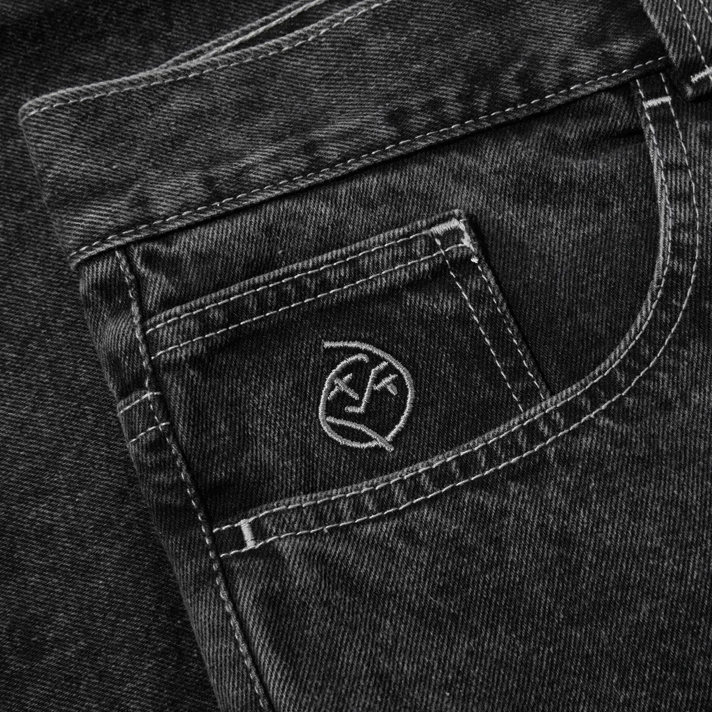 Polar Skate Co Big Boy Jeans - Silver Black