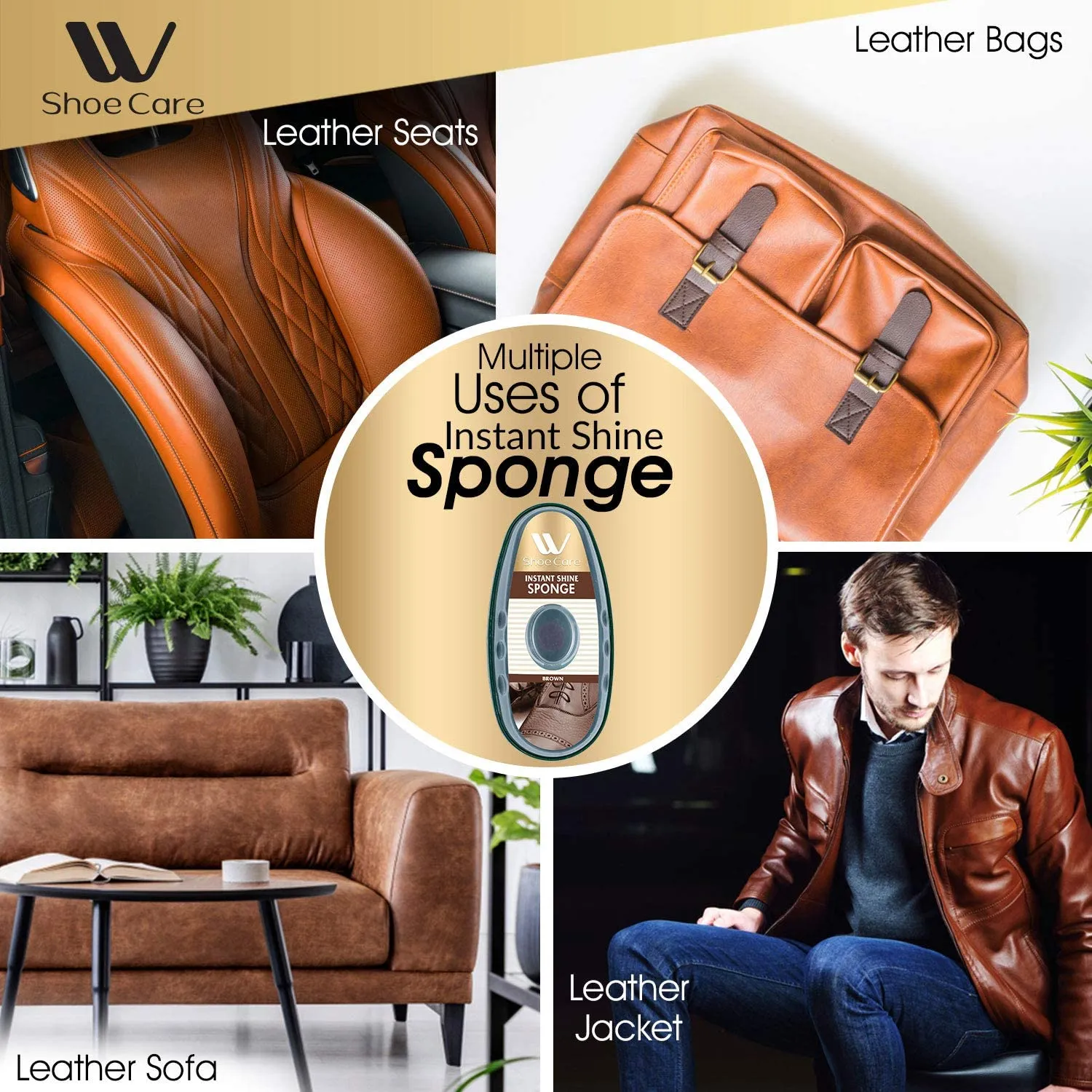 Premium Instant Shine Sponge Kit | WBM SHOE CARE