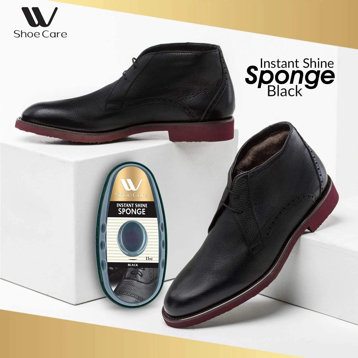 Premium Instant Shine Sponge Kit | WBM SHOE CARE