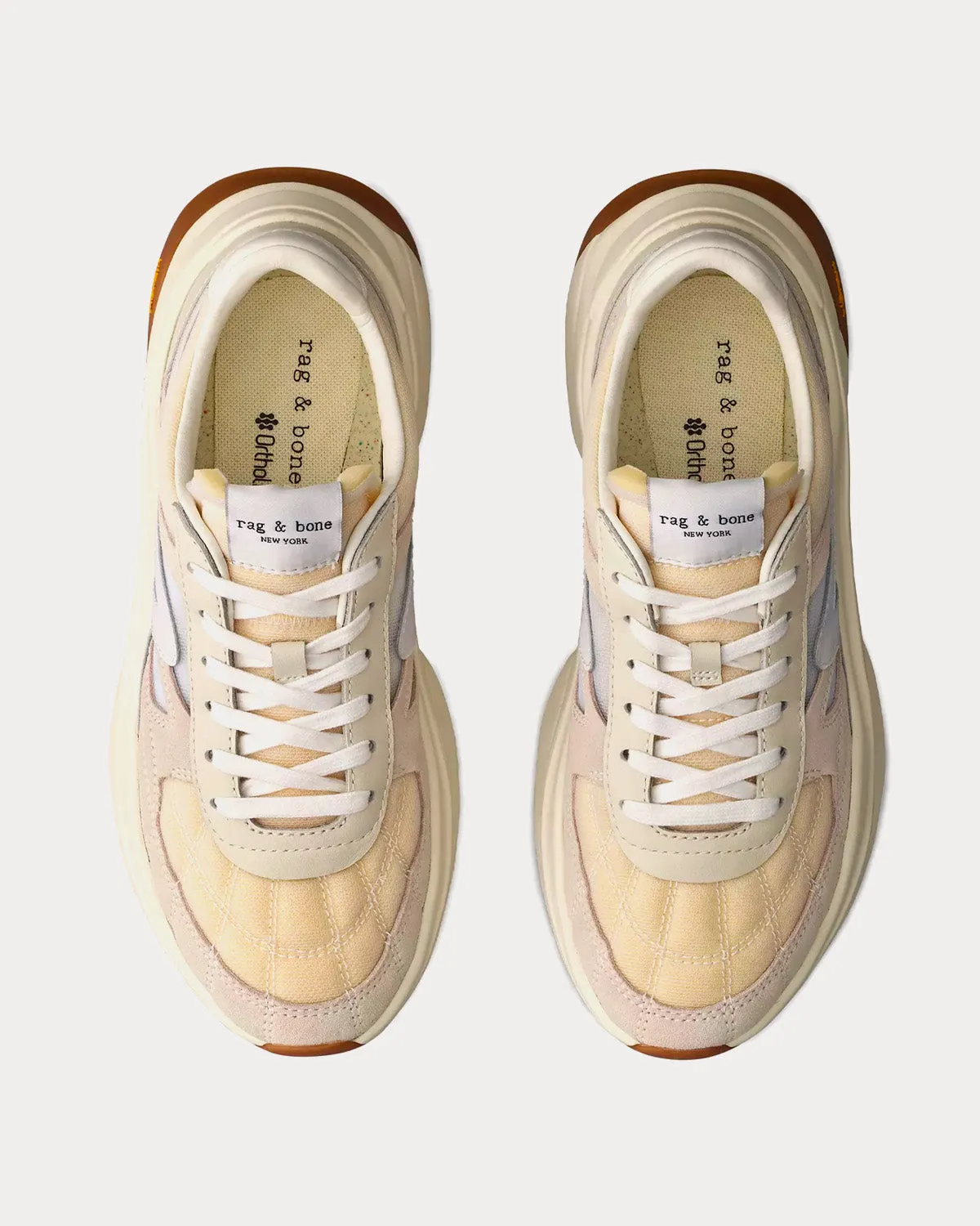 RB Legacy Runner Leather Vintage Cream Low Top Sneakers
