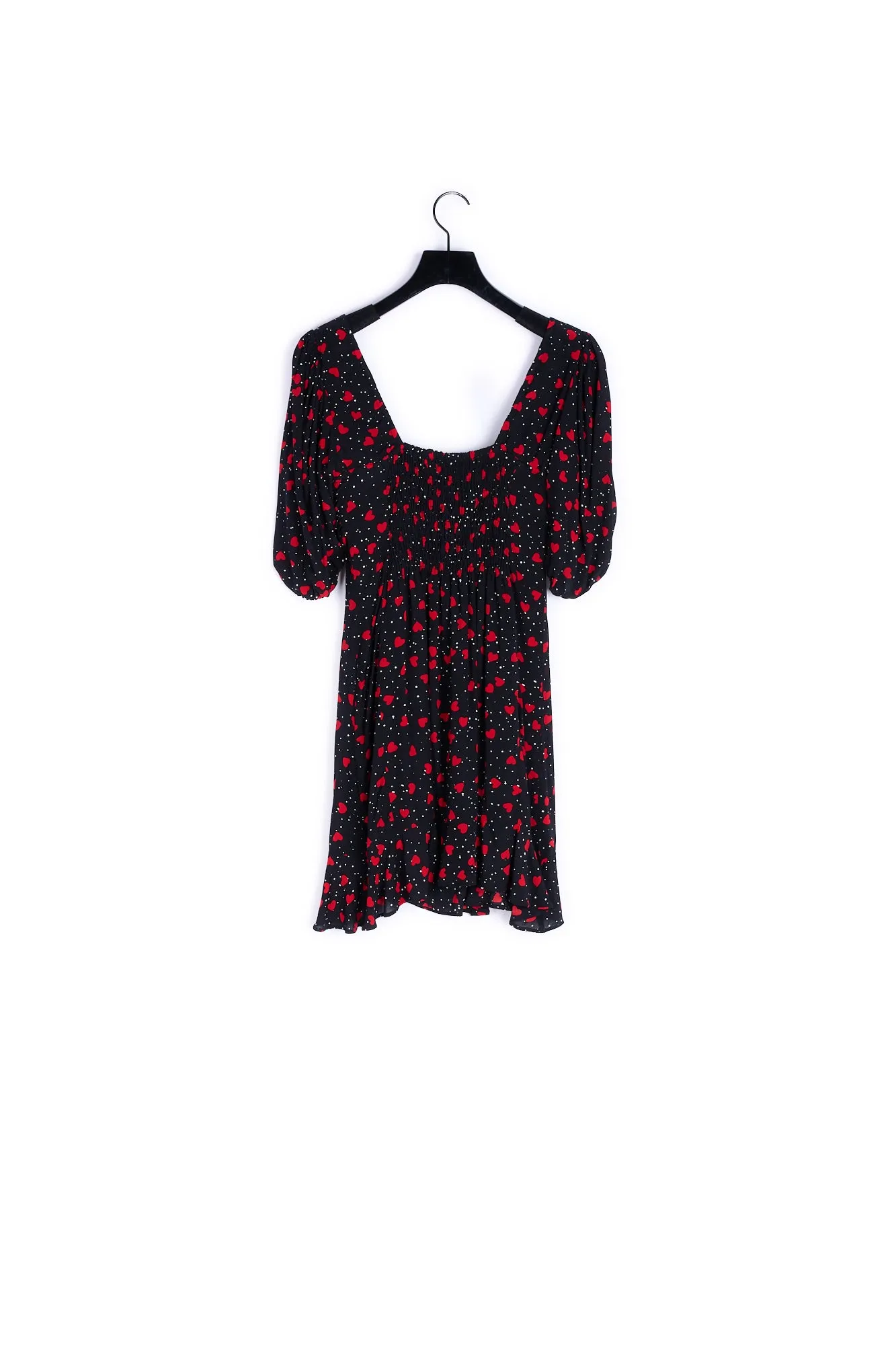 Robe courte imprimée volants
