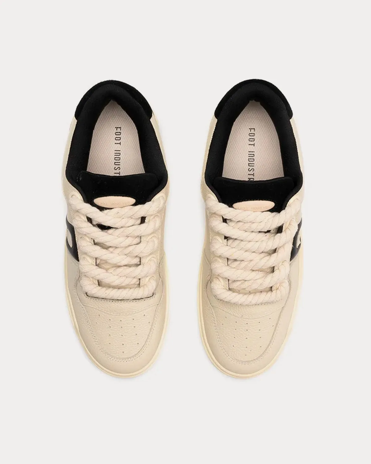 Rope Skate Beige / Black Low Top Sneakers