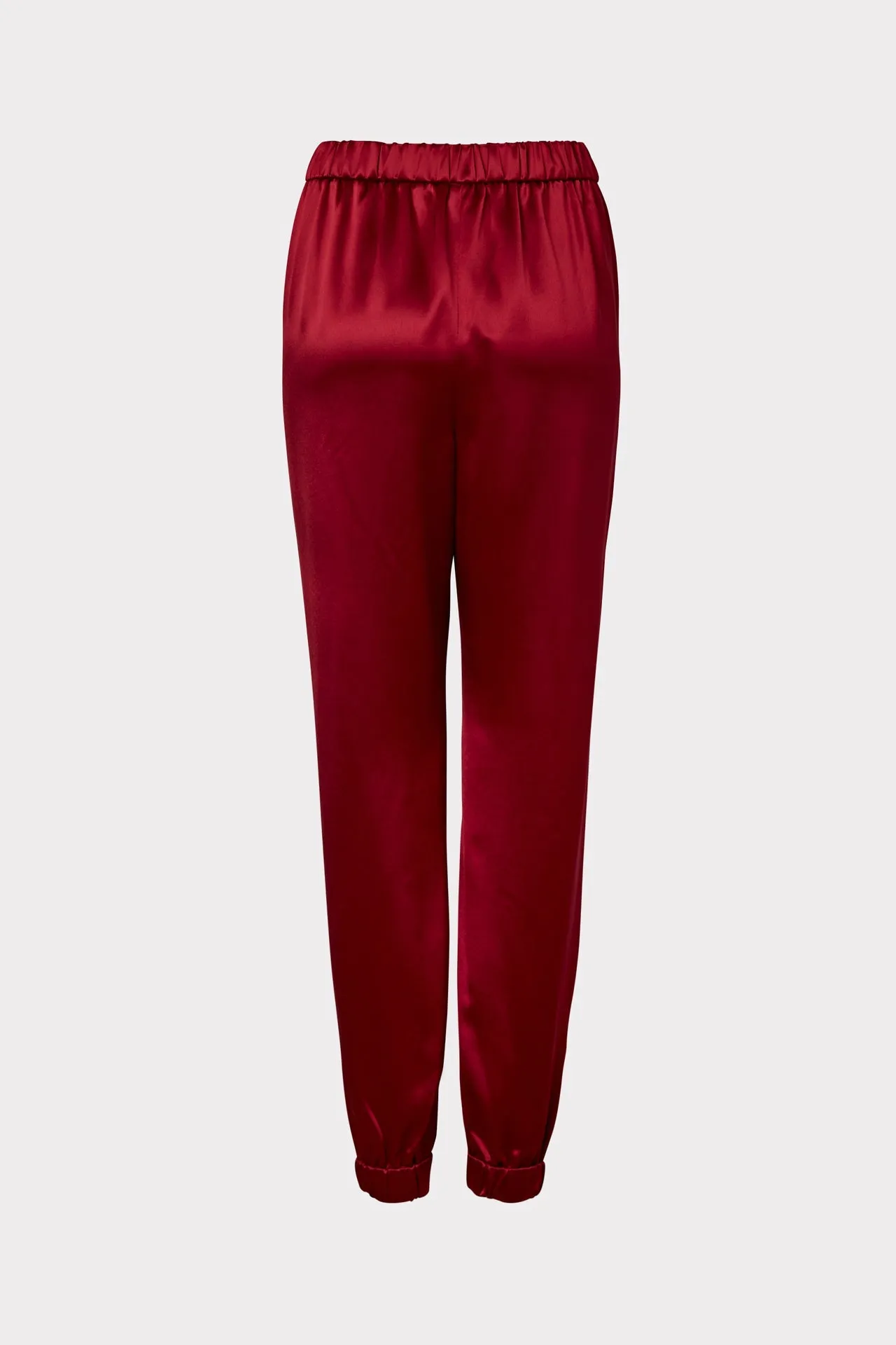 Rylan Hammered Satin Jogger Pants