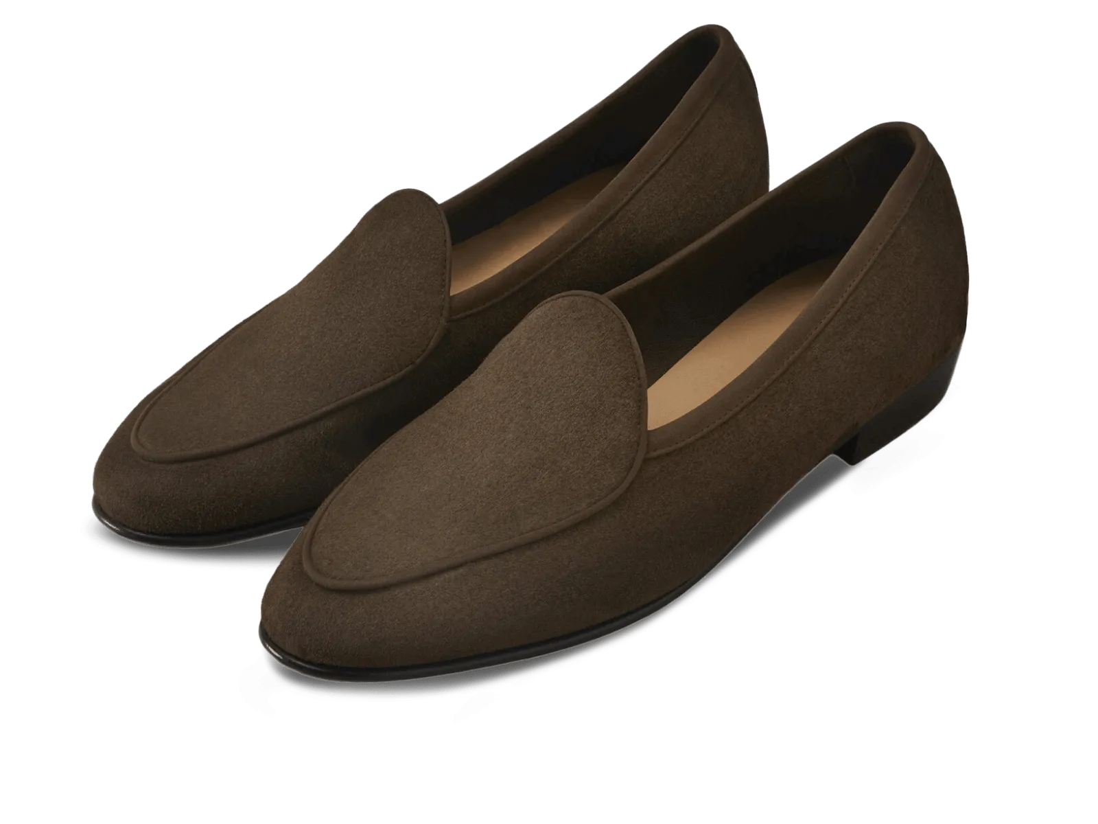 Sagan Classic Loafers in Olivine Green Asteria Suede