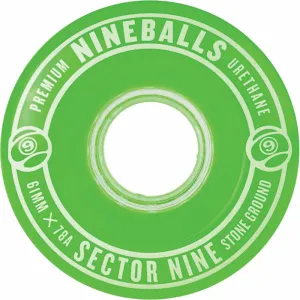 Sector 9 Nine-Balls 61mm 78A Clear Green Skateboard Wheels