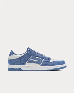 Shimmer Skel-Top Blue / White Low Top Sneakers