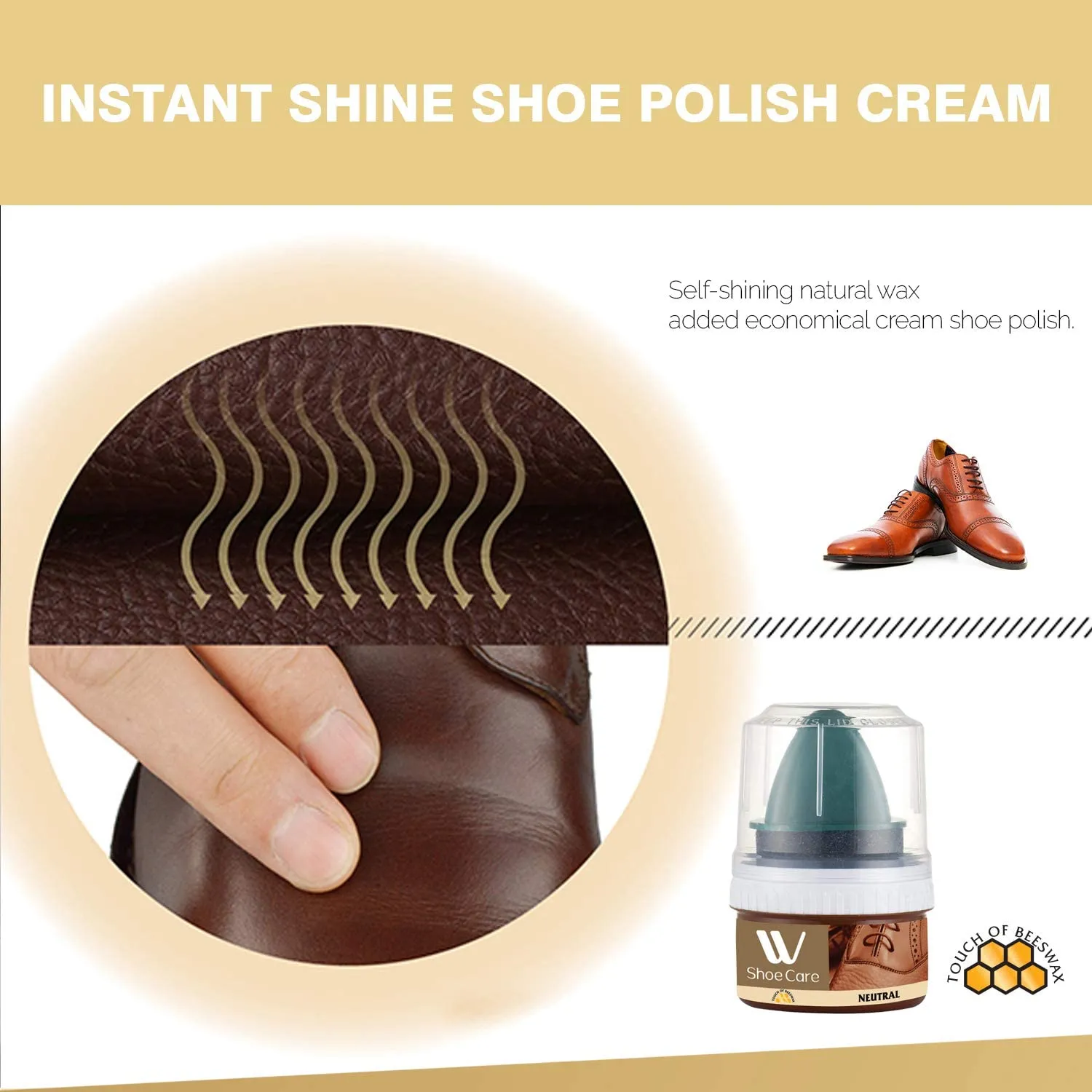 Shoe Cream Neutral | 1.69 fl oz | WBM SHOE CARE
