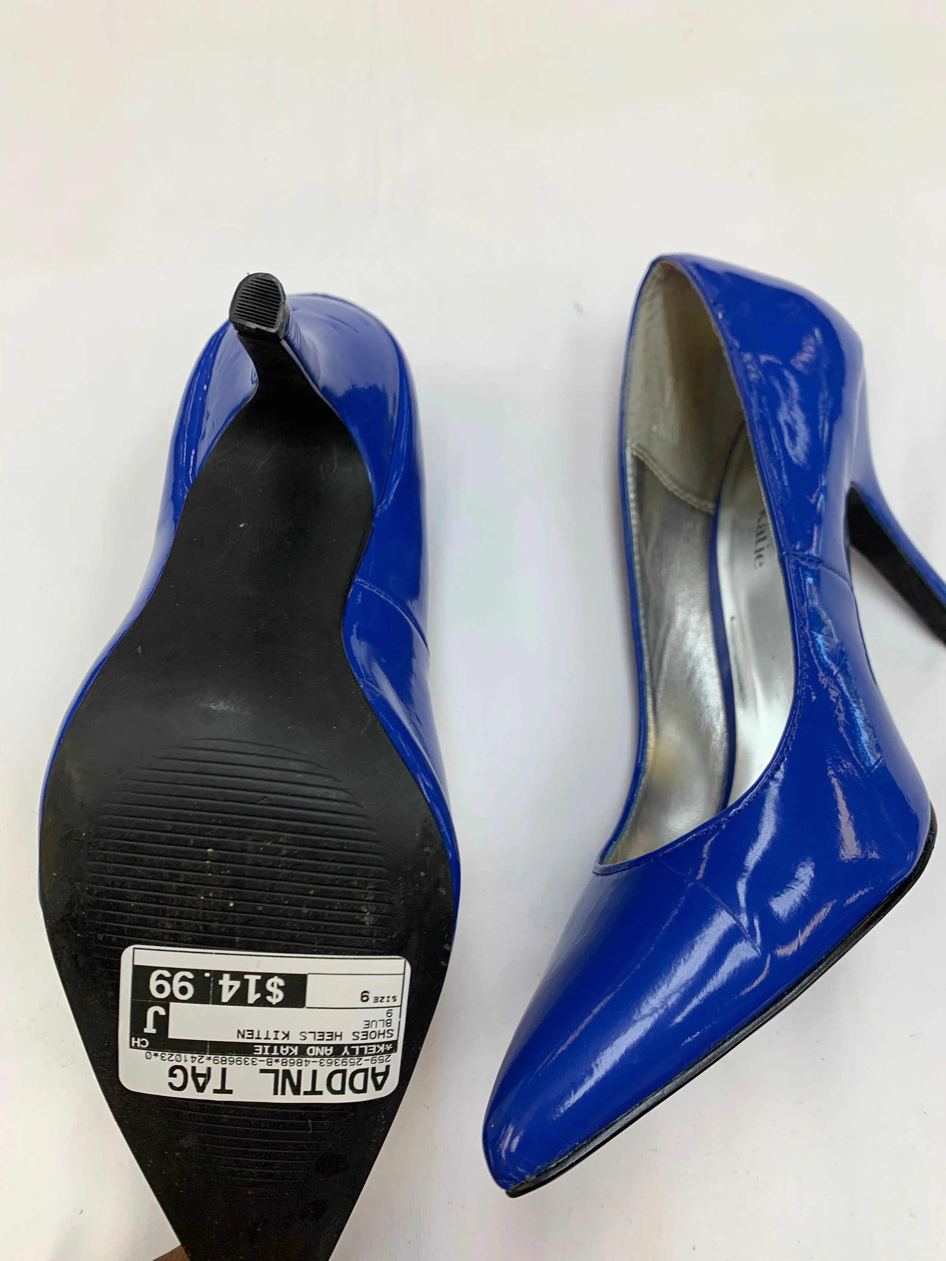 Shoes Heels Kitten By Kelly And Katie In Blue, Size: 9