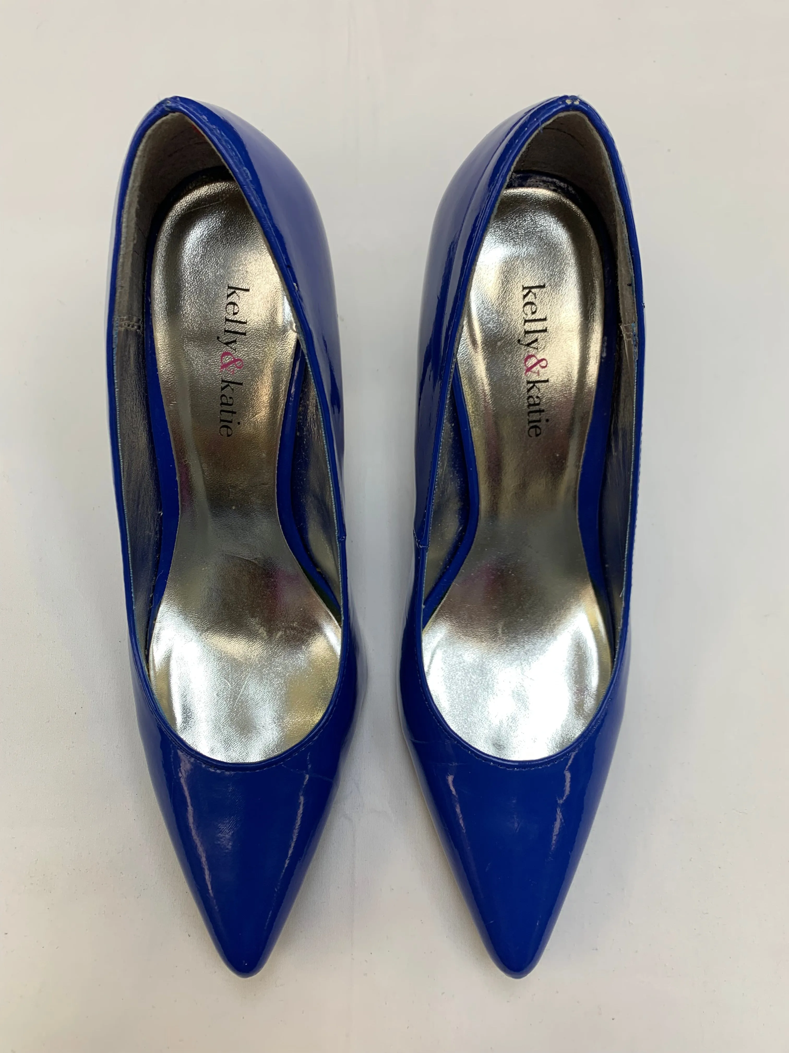 Shoes Heels Kitten By Kelly And Katie In Blue, Size: 9