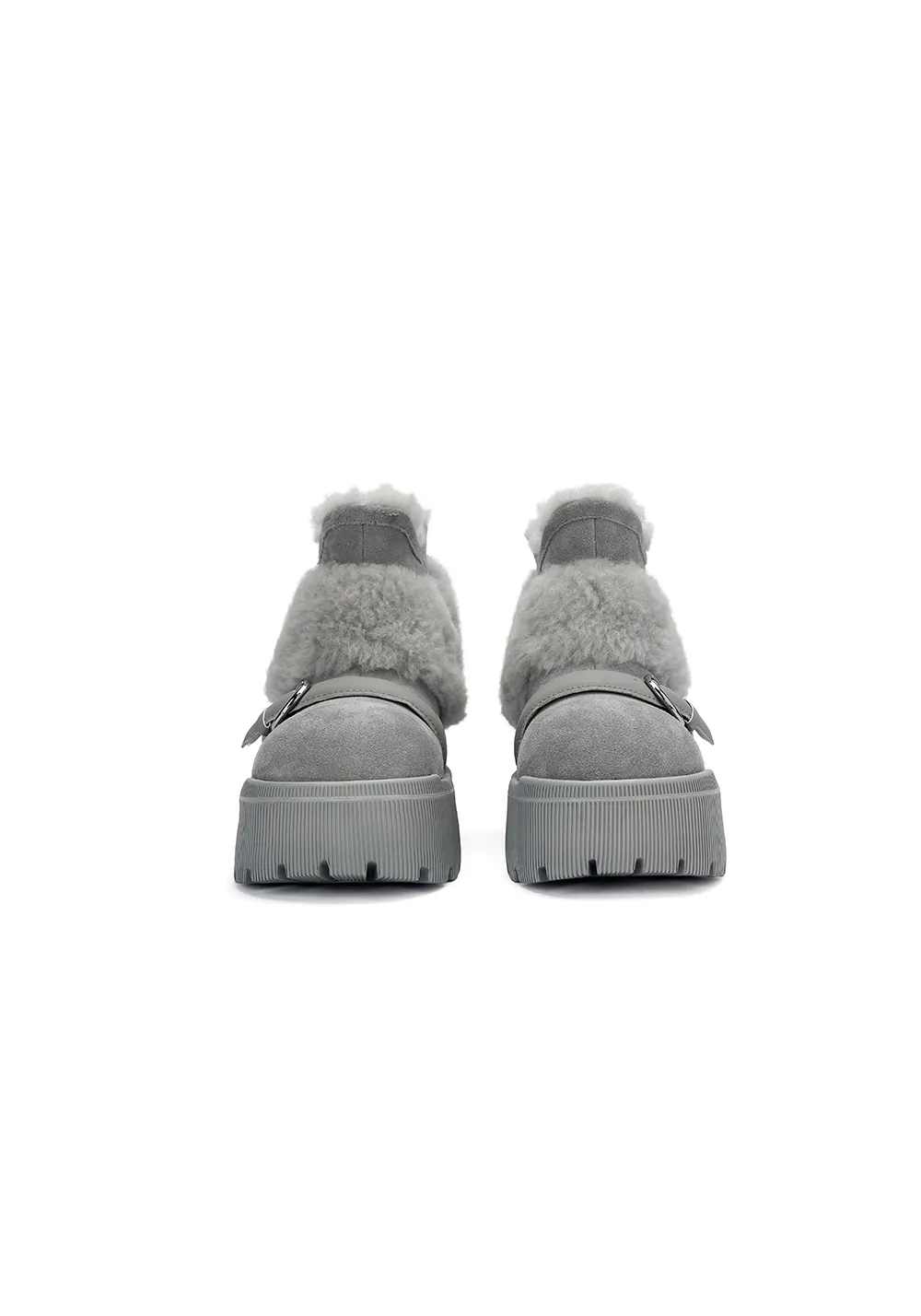 Short Snow Boots-Gray