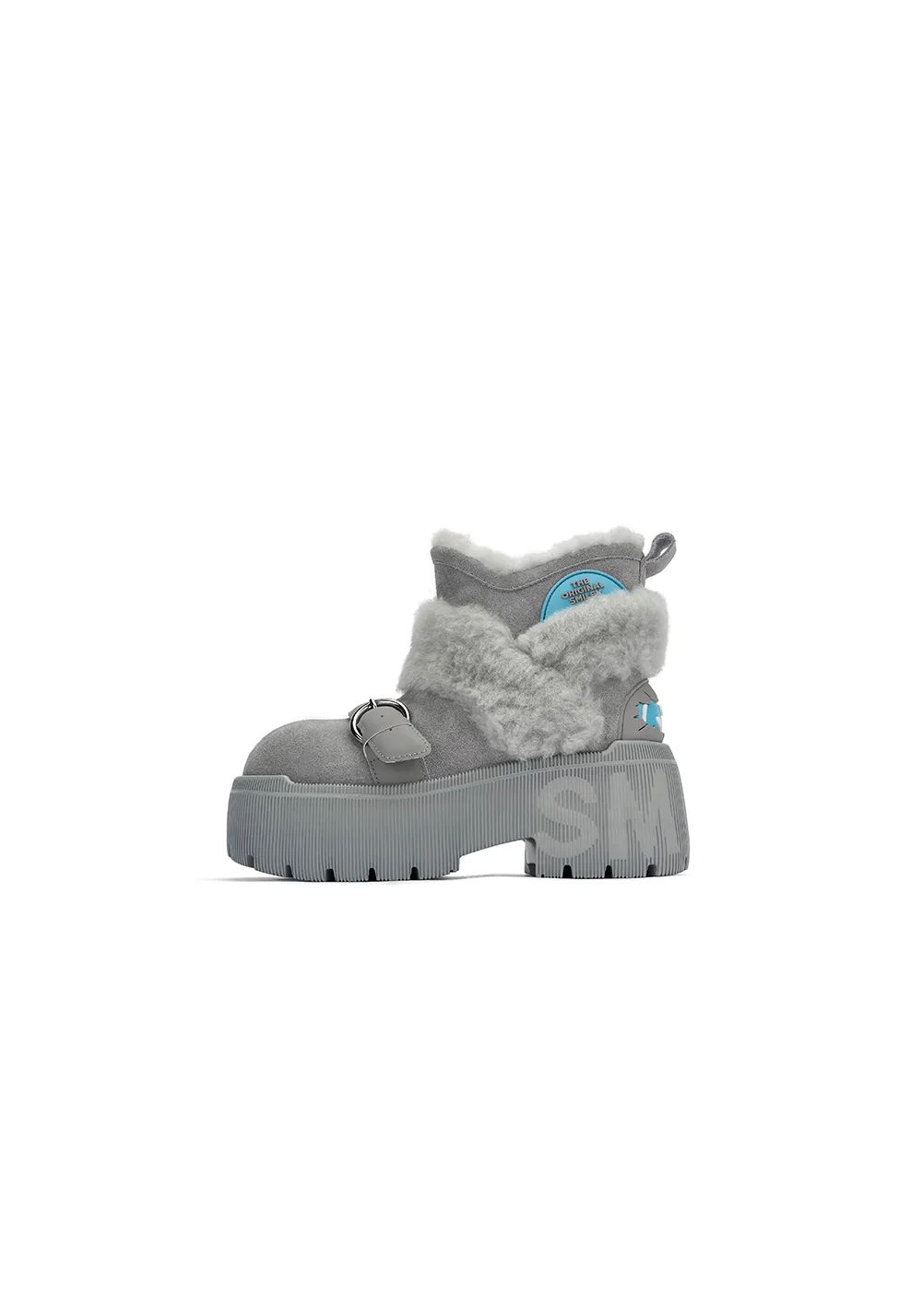Short Snow Boots-Gray