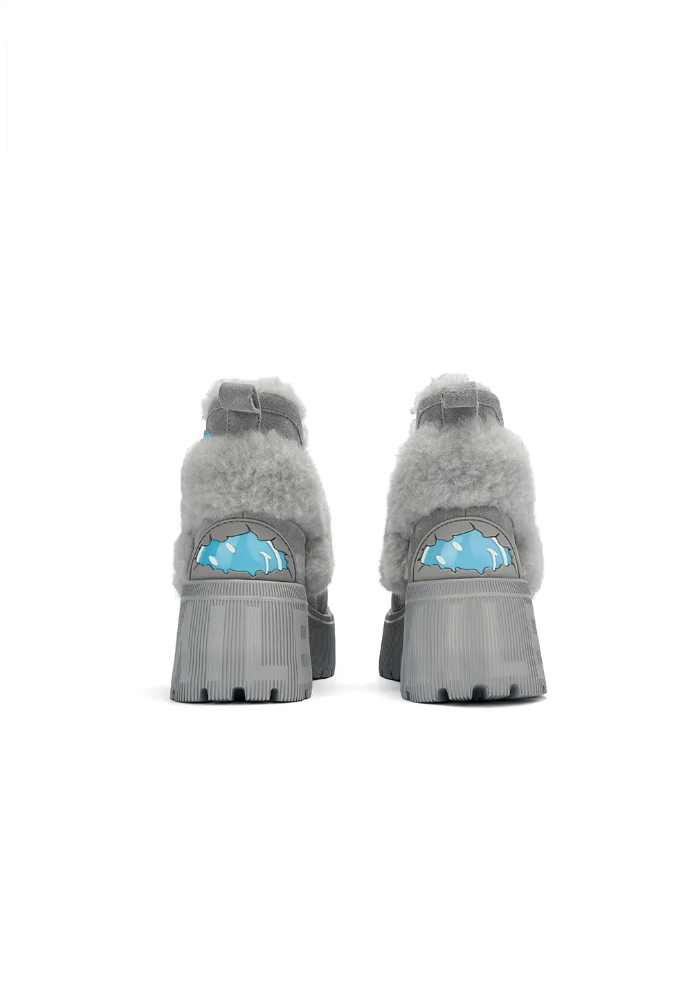 Short Snow Boots-Gray