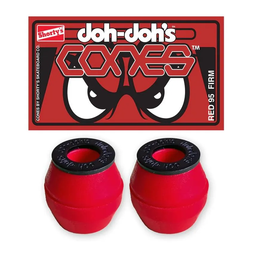 Shorty's Doh Doh's Cones Red 95a Firm Bushings