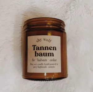 Shy Wolf Candles - Tannenbaum Candle - Christmas Tree Soy Candle