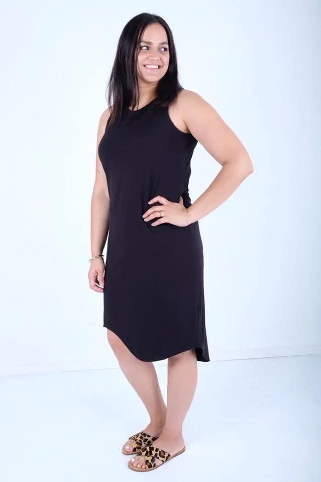 Silent Theory One In Eight Midi Dress Black