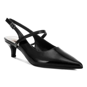 Slingback Sandals with Kitten Heel