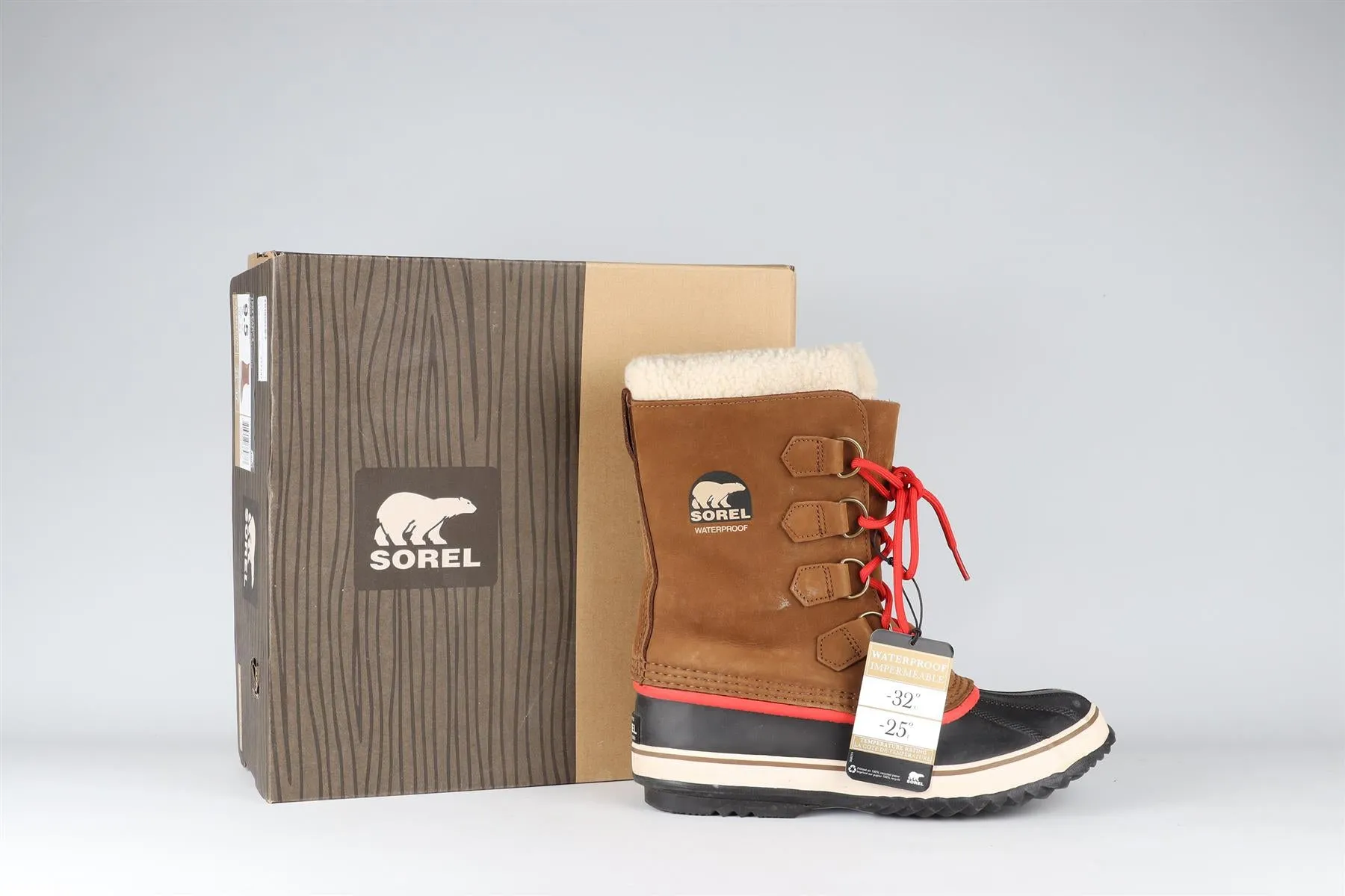 SOREL BROWN SUEDE SNOW BOOTS EU 40.5 UK 7.5 US 10.5