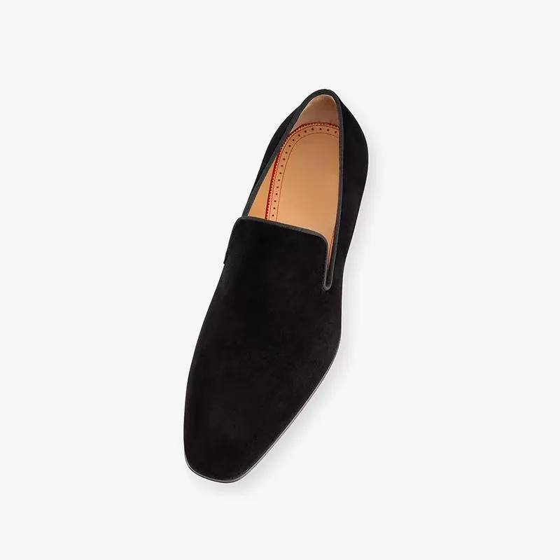 Square Toe Suede Leather Loafer