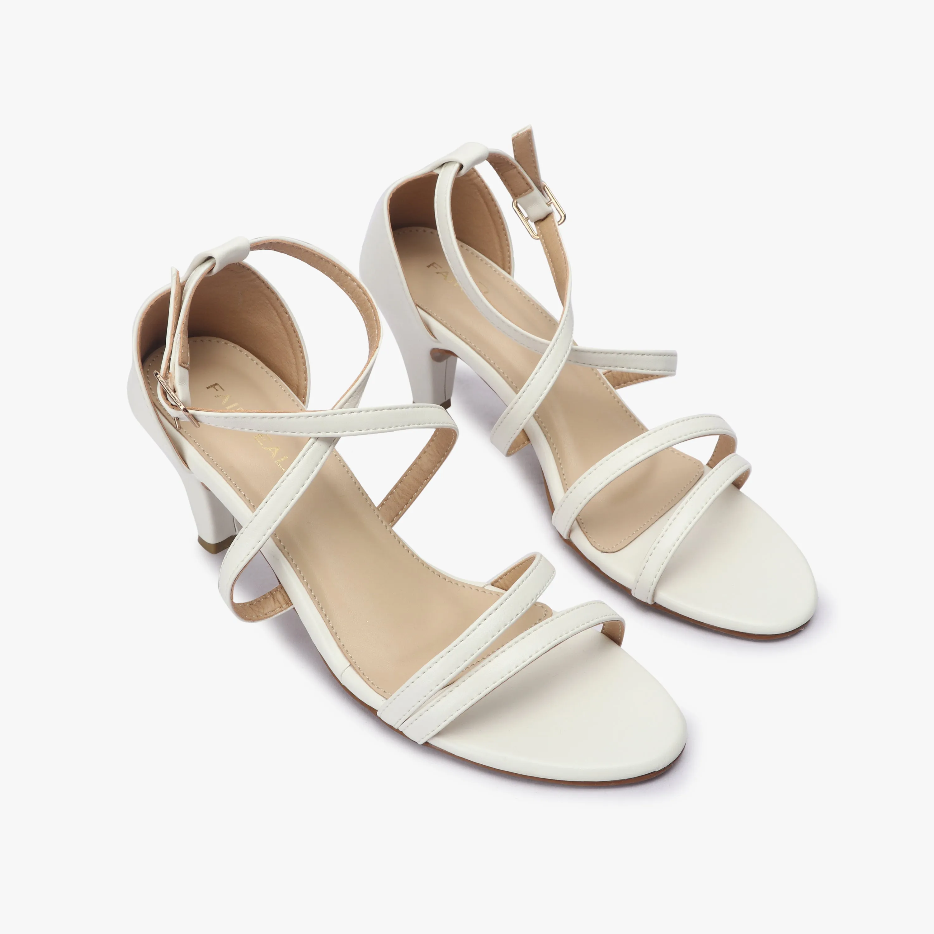 Strappy Kitten Heel Sandals
