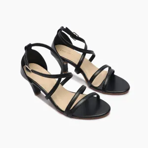 Strappy Kitten Heel Sandals