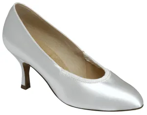 Style 1008 - White Satin - 3.5UK - Wide
