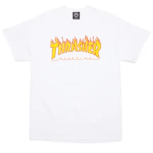 Thrasher Flame T-Shirt - White