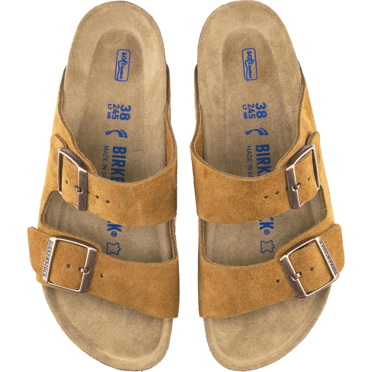 Unisex Birkenstock Arizona Soft Footbed Mink Suede