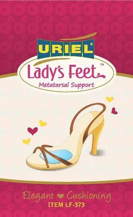 Uriel Lady's Feet Silicone Metatarsal Supports for High-Heeled Shoes