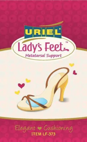 Uriel Lady's Feet Silicone Metatarsal Supports for High-Heeled Shoes