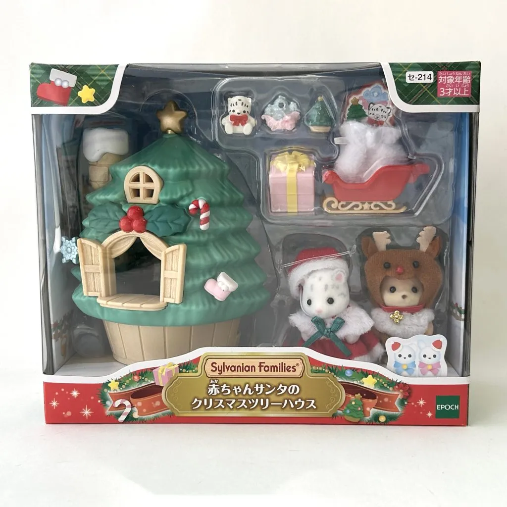 [Used] BABY SANTA'S CHRISTMAS TREE HOUSE SE-214 Epoch Japan Sylvanian Families