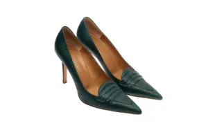 Valentino - Green Lizard Pointed Heels - IT 38 1/2