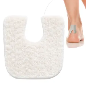 Wide U Shaped Felt Callus Horseshoe Pads - Adhesive Foot Pads That Protect Calluses from Rubbing On Shoes - 1/4"