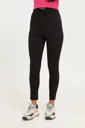 Women Black Full-Length Leggings