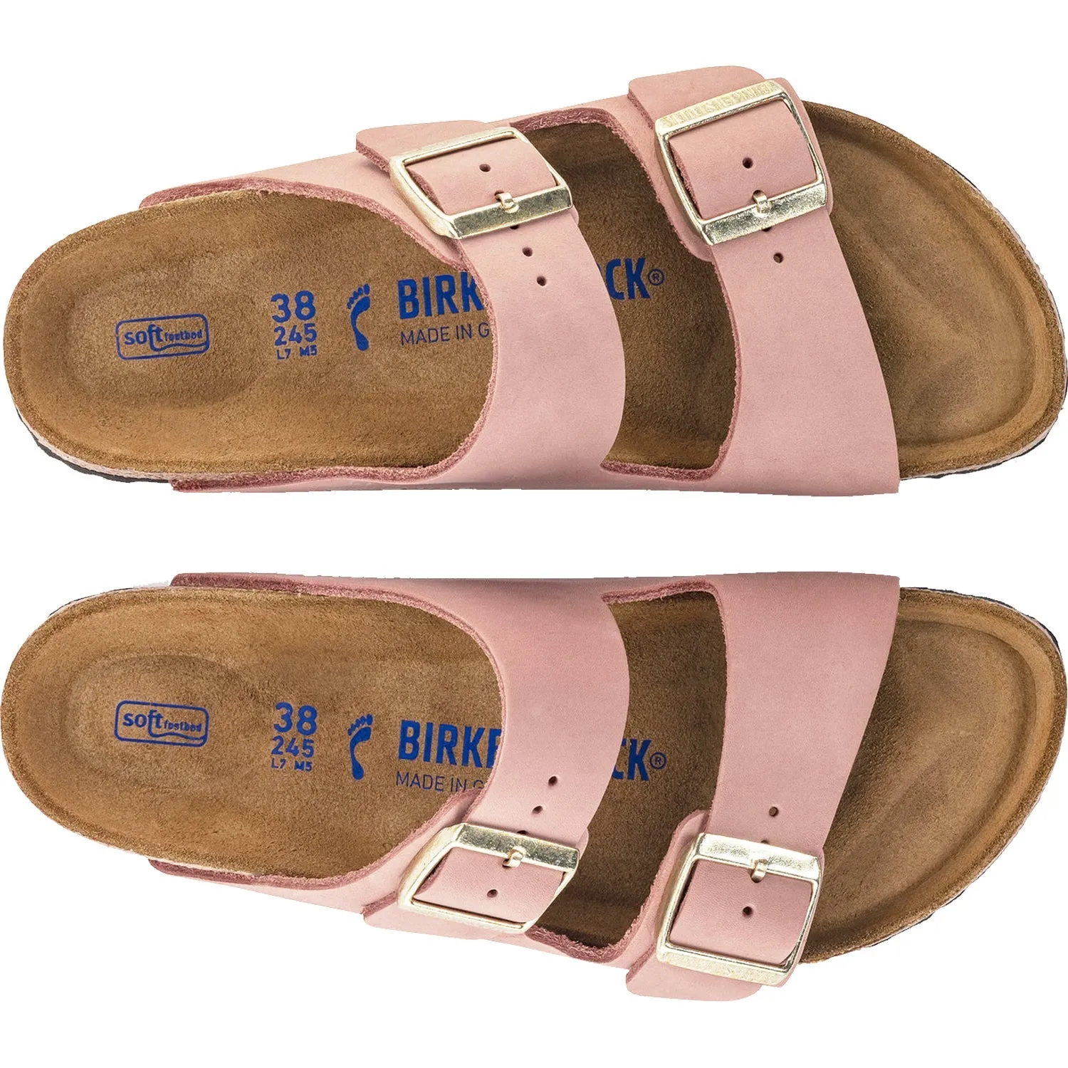 Women's Birkenstock Arizona Soft Footbed Old Rose Nubuck