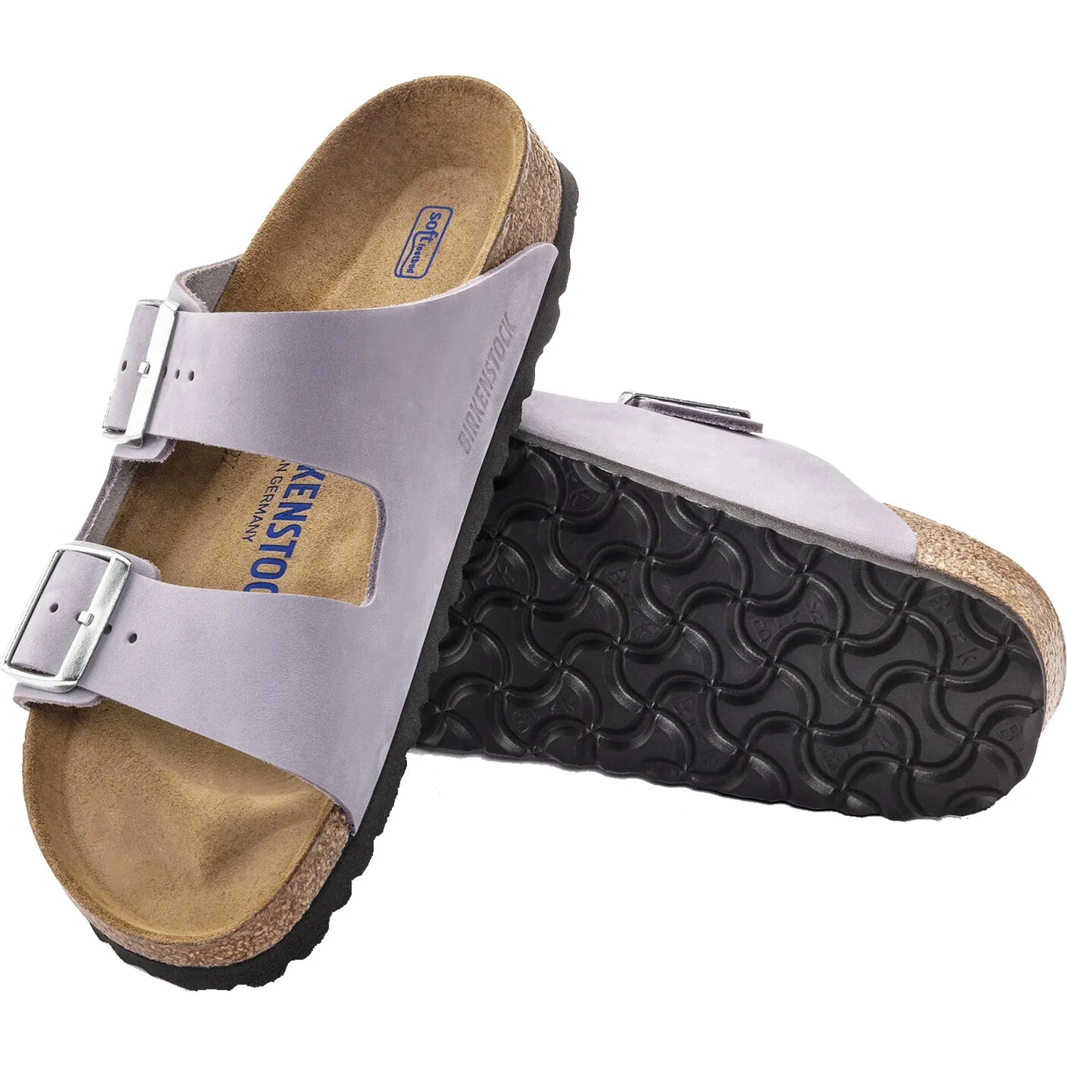 Women's Birkenstock Arizona Soft Footbed Purple Fog Nubuck