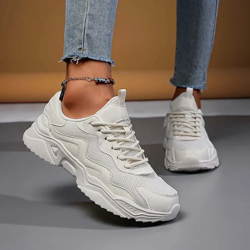 Women's Chunky Sole Breathable Mesh Sneakers