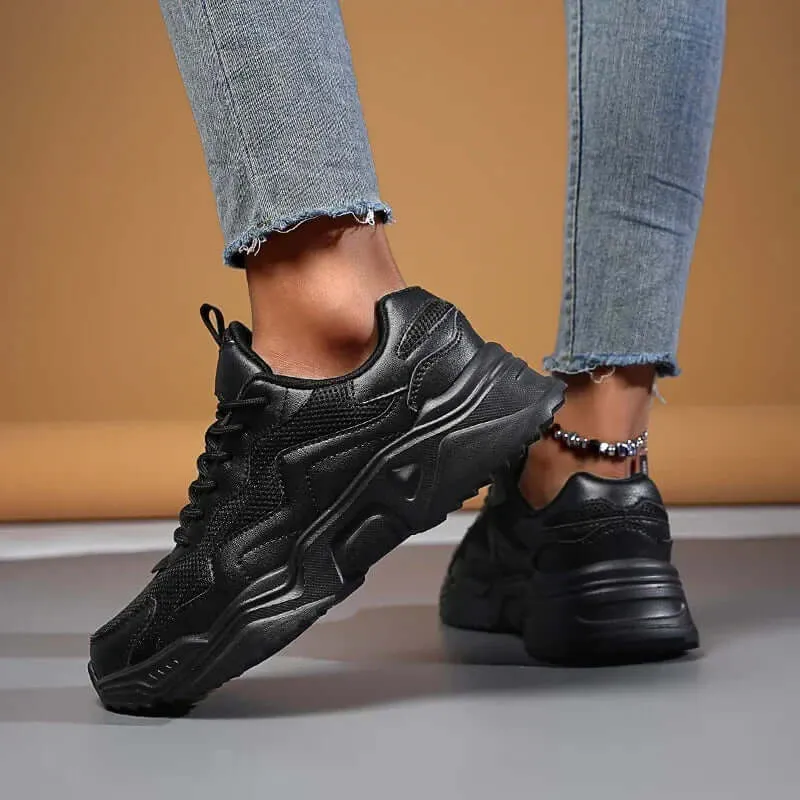 Women's Chunky Sole Breathable Mesh Sneakers